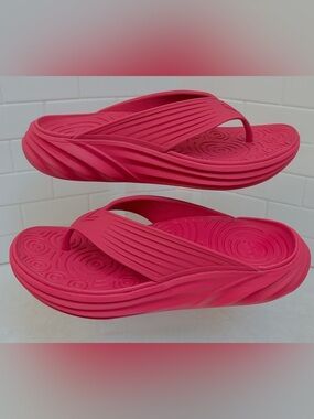 Vionic Tide RX Recovery Flip Flop Sandals Vibrant Pink Women’s Size 11 EUC